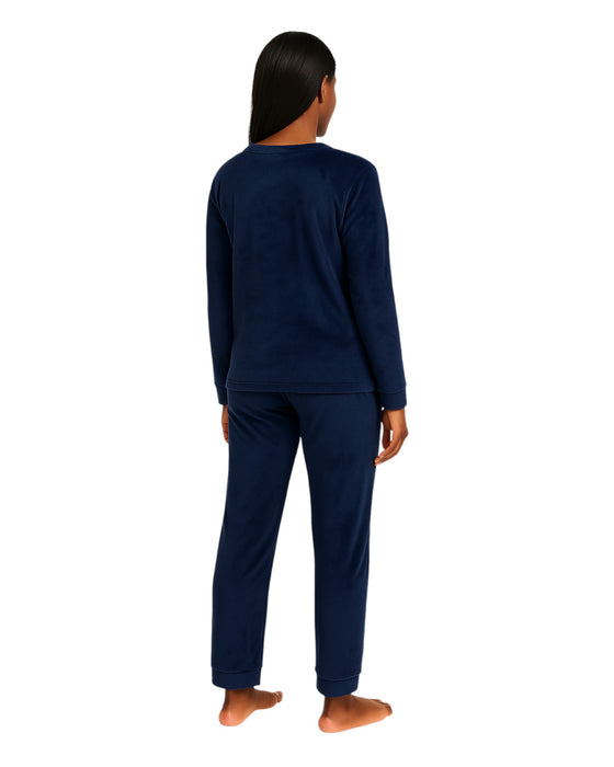 Little Star Embroidered Fleece Pajama Set