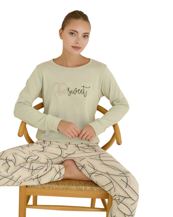 Be Sweet Printed Pajama Set