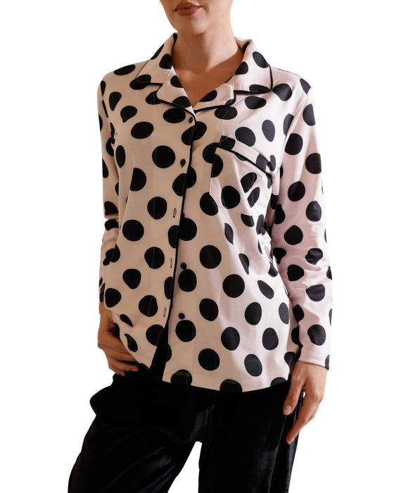 3-Piece Polka Dot Pajama Set