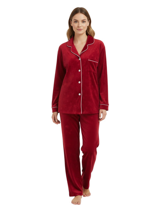 Buttoned Star Pajama Set