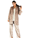 Embroidered Velour Sleepwear Set