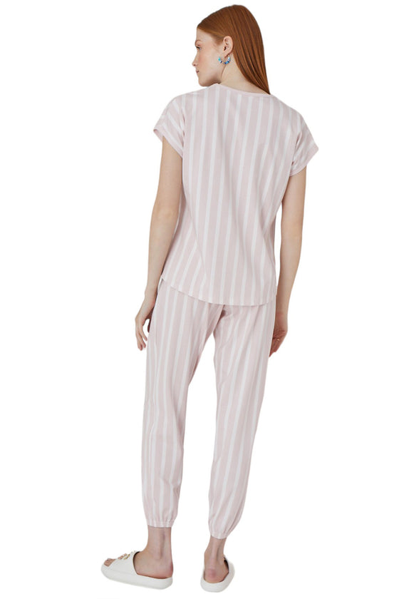 Stripped Pajama Set