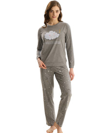  cloud printed sleepwear set 