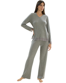  Stripped plain sleepwear set 