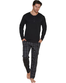  plaid men long pants with top