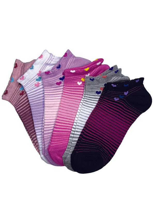 Stylish Multicolored Cotton Plain Socks