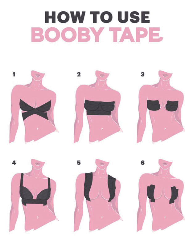 how to use boob tape