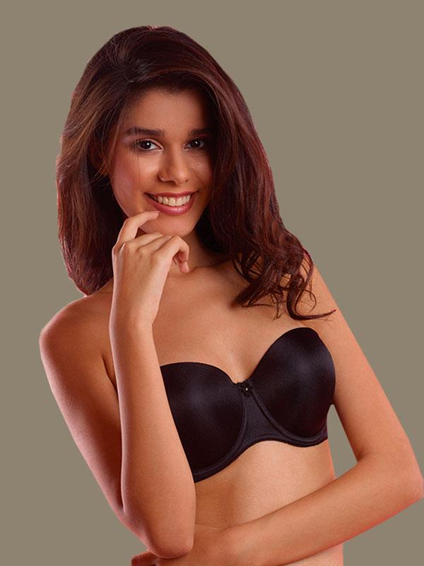 Strapless Bra with Removable Cookies