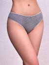 feeling the confines by wearing plain mid waist cotton panty