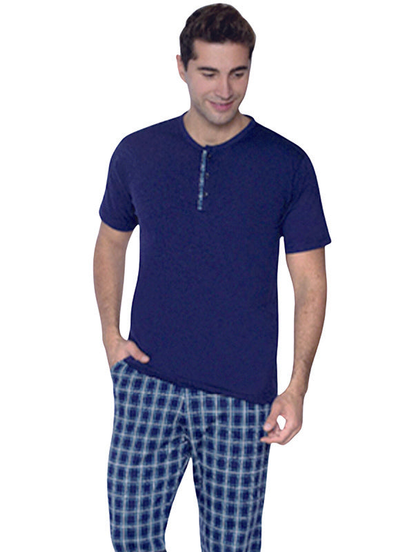 man wearing pajamas set